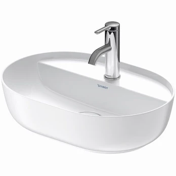 Pastatomas praustuvas Duravit Luv 50 cm balta/balto šilko