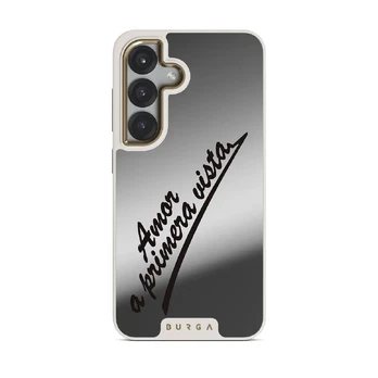 Amor - Samsung Galaxy S25 Case, Elite Mirror Light (Magnetic) / Gold