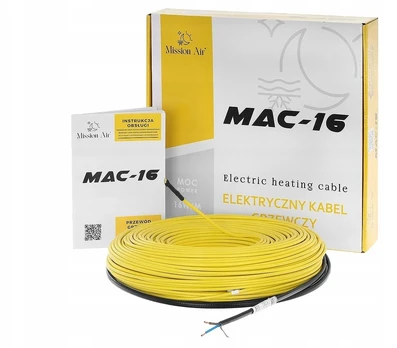 Mission Air Šildymo kabelis grindų šildymui MAC-16W 33m