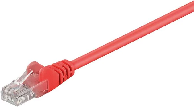 Goobay Kabelis LAN Patchcord CAT 5E 0,25m raudona
