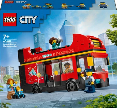 LEGO City 60407 Raudonas dviaukštis apžvalgos autobusas