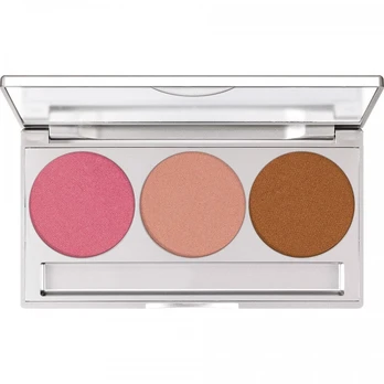 Kryolan Glamour Glow satino spindesio pudros paletė, 3 spalvos