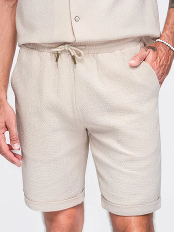 Šortai vyrams Ombre OM-SRCS-0207, balti