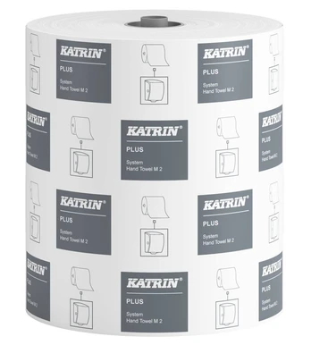 Popierinis rankšluostis KATRIN Plus System M2, rulone, 150 m, 2 sl., celiuliozė