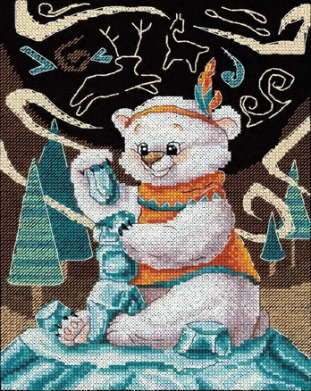 Cross stitch kit "Ice Tower" 20x15 cm SNV-892