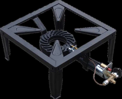 Project 03 Viryklė 4 kojų POWERFIRE piezo