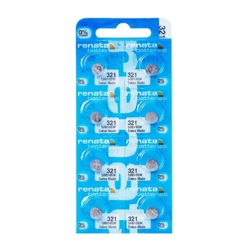 RENATA elementai 321 SR616SW, SILVER OXIDE, 8 vnt