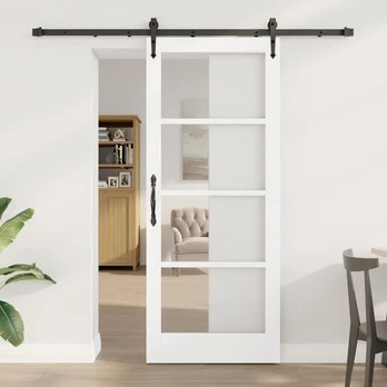 Slankios durys Balta ir juoda 83 x 202 cm