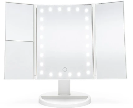 Rio 24 LED Touch Dimmable Makeup Mirror, Baltas