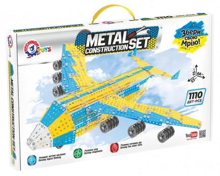 Technok metalinis konstruktorius lėktuvas Mriya 1110 detalių 9178