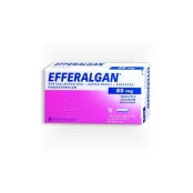 EFFERALGAN 80 mg žvakutės N10 kaina