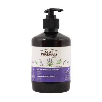 GREEN PHARMACY SAGE intymios higienos želė, 370 ml