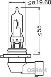 Lemputė, prožektorius ams-OSRAM 9005 kaina