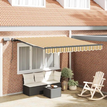 Rankinė įtraukiama markizė su LED dryžiu 300x250 cm