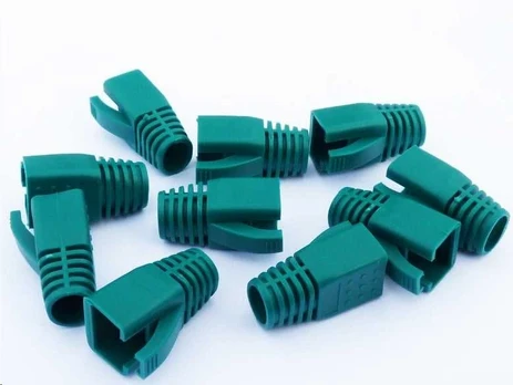 DATACOM RJ45 plug sleeves (CAT6A,CAT7) žalias (10pcs)