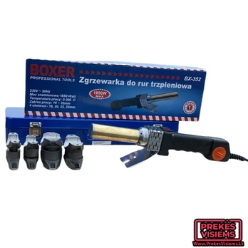 Plastikinių vamzdžių lituoklis BOXER BX-352