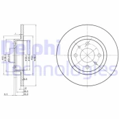 DELPHI BG2411 Brake Disc kaina