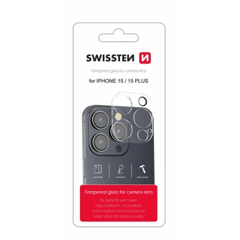 Swissten Tempered Glass For Camera Lens For Apple iPhone 16 Pro