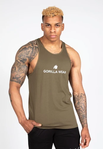 Gorilla Wear Carter Stretch Tank Top - Army Green