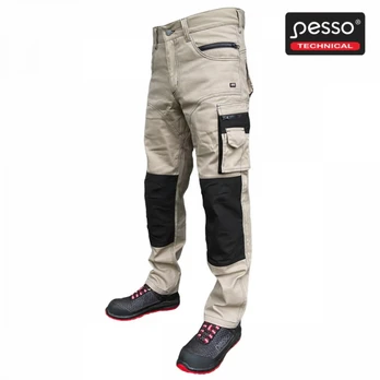 Workwear trousers Kdbz, sand/black C56, Pesso