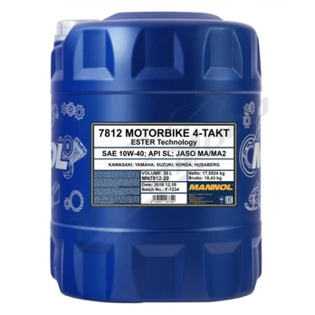 Mannol Alyva 4T 10w40 20l esteris + ma2 sintetinis
