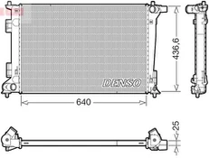 Radiatorius, variklio aušinimas DENSO DRM43021