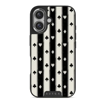 Queen's Court - iPhone 16 Plus Case, Elite Dark (MagSafe) / Silver