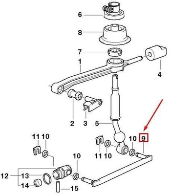 BMW 3 E46 Schaltstange 2000 2006 Originalus 25111434698