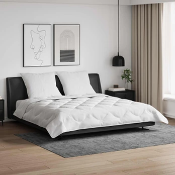 Antklodė su pagalve 3 pcs Balta 240 x 200 cm Mikropluoštas