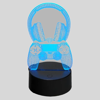 MECHARITE 3D LED Lampe - Controller &amp; Headset