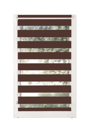 Ritininė užuolaida Karpol Mini Basic, tamsiai ruda, 73 cm x 150 cm