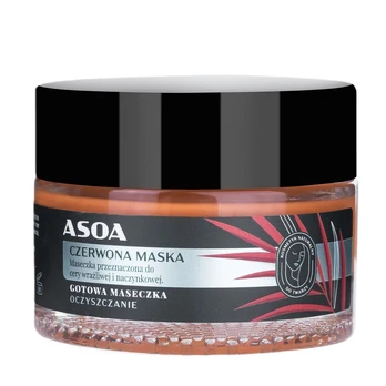 ASOA_Paruošta veido kaukė „Raudonasis molis“ 50 ml