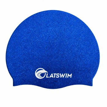 Plaukimo kepuraitė Latswim Recycled Blue/White