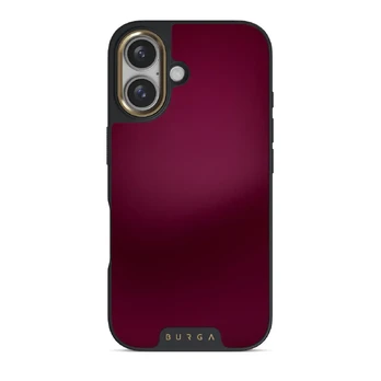 Dark Cherry - iPhone 16 Case, Elite Dark (MagSafe) / Gold