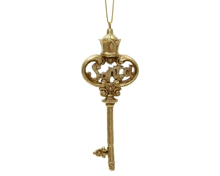 Eglutės žaisliukas Decoris Key, aukso, polirezinas