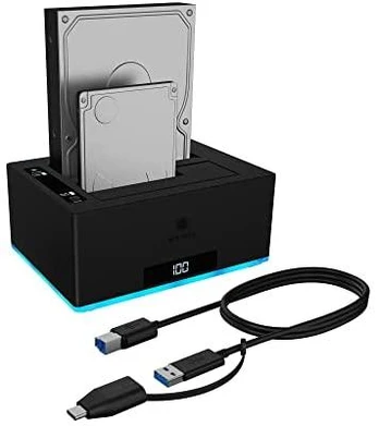 Docking- & Klonstation Icy Box 2,5" ir 3,5" SATA, USB3.0 TypeA