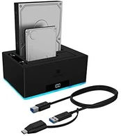 Docking- & Klonstation Icy Box 2,5" ir 3,5" SATA, USB3.0 TypeA kaina