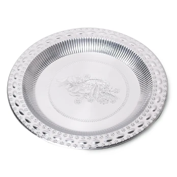 Apvalus nerūdijančio plieno padėklas / lėkštė 35 cm