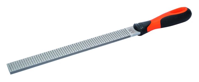 Dildė medžiui , plokščia 200mm 2 grubumo su Ergo rankena