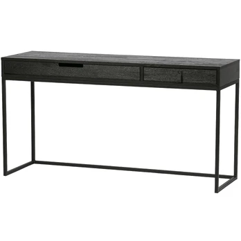 Rašomasis stalas Silas, 75 x 140 x 44 cm, uosis, juoda