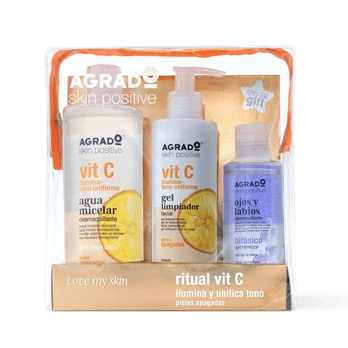 Veido priežiūros priemonių rinkinys Agrado Pack Vit C, 3 vnt.