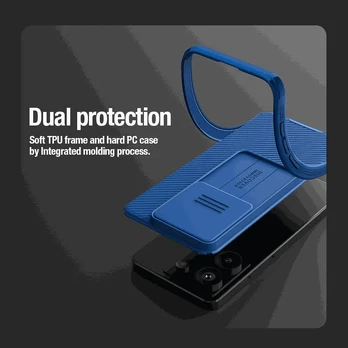 Juodas dėklas Xiaomi Redmi Note 13 5G telefonui "Nillkin CamShield"