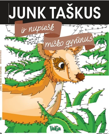 Junk taškus ir nupiešk miško gyventojus