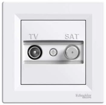 Schneider Electric 8dB baltas TV-SAT praėjimo antenos lizdas - EPH3400321