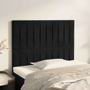 Galvūgalis, 2vnt. juodos spalvos, 90x5x78/88cm, aksomas