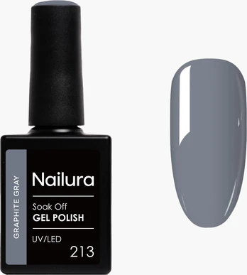 Nailura - Gel Polish 213 - Graphite Gray - 10 ml