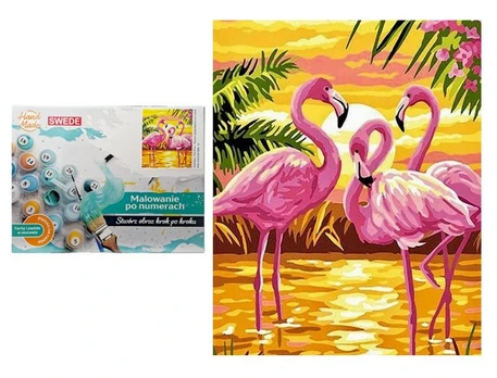 Painting by the numbers - 07428 - FLAMINGOS