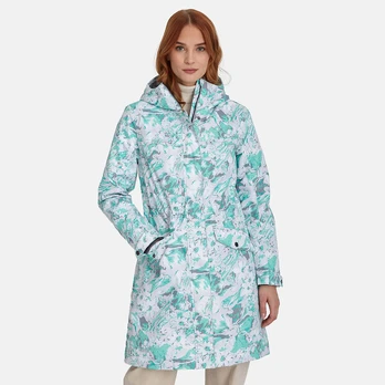 Huppa Moteriška prailginta striukė MINNA, light gray pattern