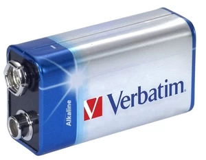 Batterie 9V Verbatim Alkalibatterien 1er Pack extern retail