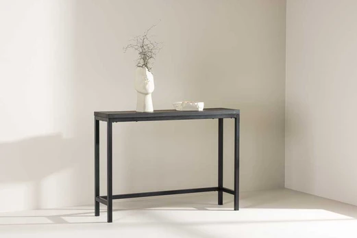 Venture Design Šoninis stalas, Rise, 30x110 cm, Juodas